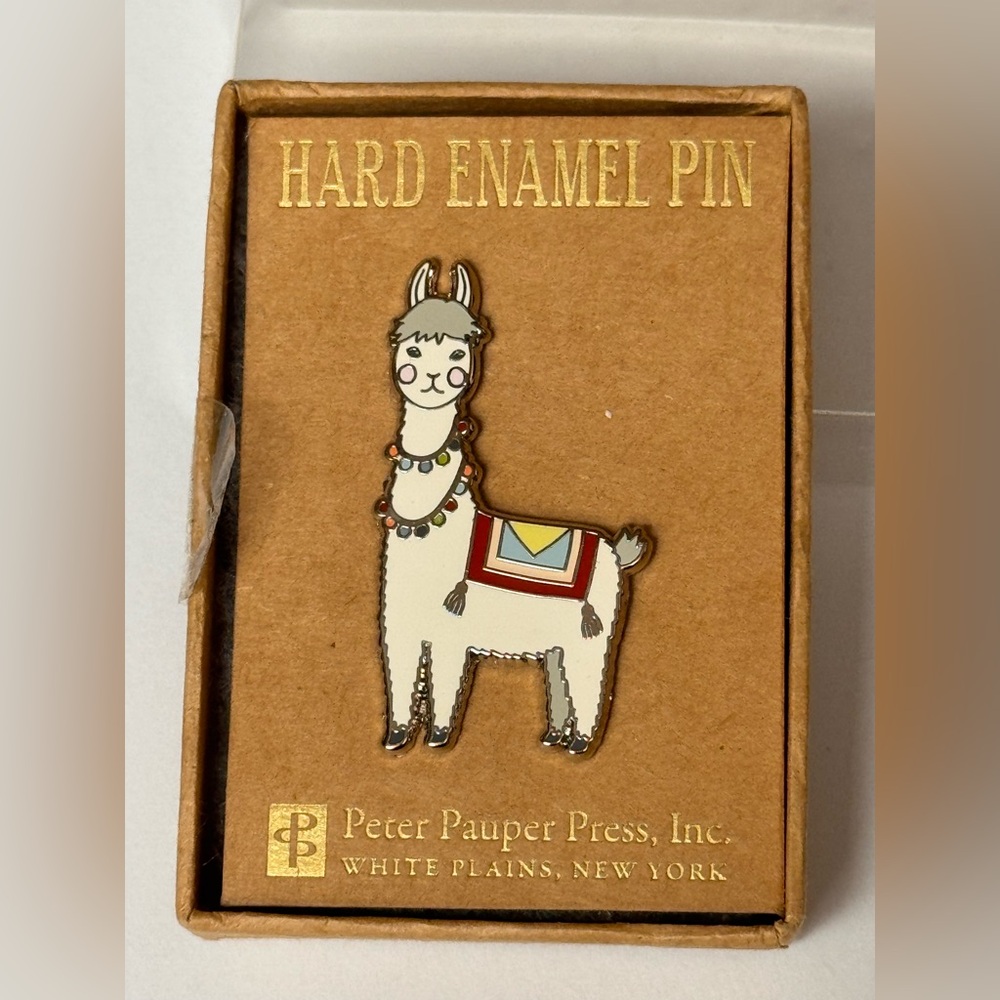 Llama Enamel Pin